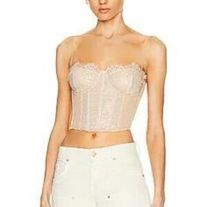 Travaille Corset Top In Gold
